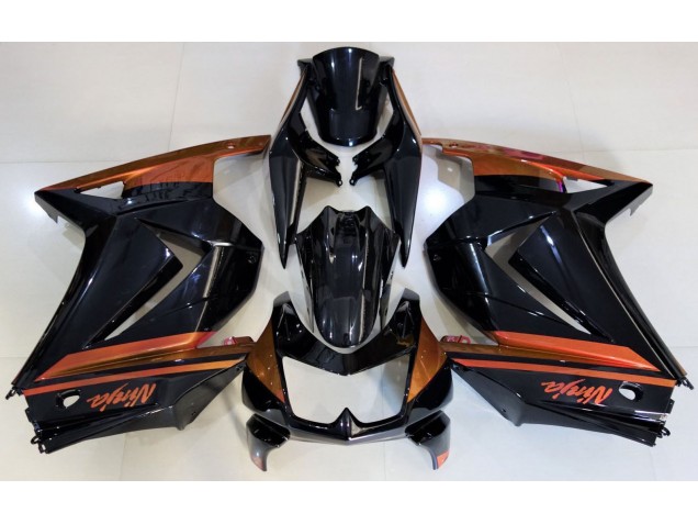 Aftermarket 2008-2013 Gloss Black & Orange Kawasaki Ninja 250 Motorcycle Fairings Aftermarket 2008-2013 Gloss Black & Orange Kawasaki Ninja 250 Motorcycle Fairings