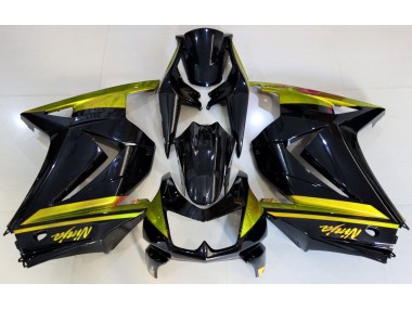 Aftermarket 2008-2013 Gloss Black & Yellow Kawasaki Ninja 250 Motorcycle Fairings