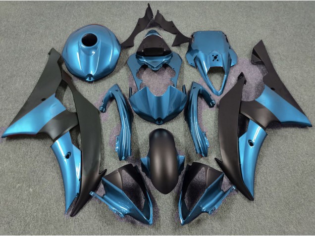 Aftermarket 2008-2016 Electric Blue and Matte Black Yamaha R6 Motorcycle Fairings Aftermarket 2008-2016 Electric Blue and Matte Black Yamaha R6 Motorcycle Fairings