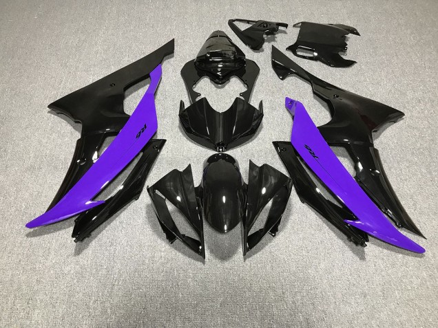 Aftermarket 2008-2016 Gloss Black & Purple Yamaha R6 Motorcycle Fairings Aftermarket 2008-2016 Gloss Black & Purple Yamaha R6 Motorcycle Fairings