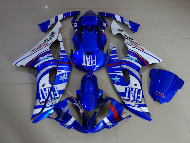 Aftermarket 2008-2016 Gloss Blue Fiat Yamaha R6 Motorcycle Fairings Aftermarket 2008-2016 Gloss Blue Fiat Yamaha R6 Motorcycle Fairings