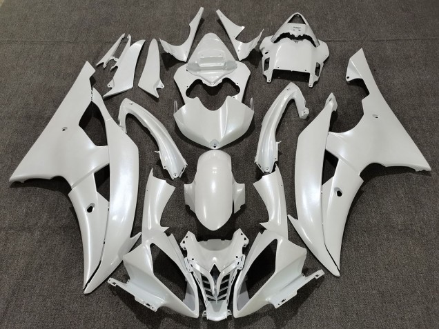 Aftermarket 2008-2016 Gloss White Yamaha R6 Motorcycle Fairings Aftermarket 2008-2016 Gloss White Yamaha R6 Motorcycle Fairings