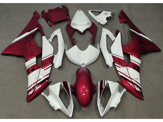 Aftermarket 2008-2016 Gloss White and Red OEM Style Yamaha R6 Motorcycle Fairings Aftermarket 2008-2016 Gloss White and Red OEM Style Yamaha R6 Motorcycle Fairings
