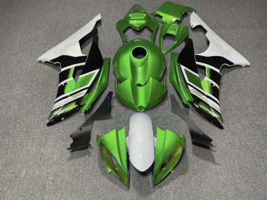 Aftermarket 2008-2016 Green Black and White OEM Style Yamaha R6 Motorcycle Fairings