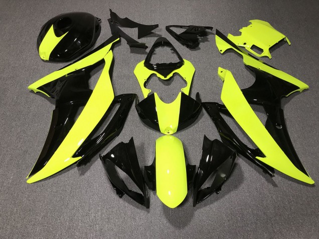 Aftermarket 2008-2016 High Viz and Black Custom Yamaha R6 Motorcycle Fairings Aftermarket 2008-2016 High Viz and Black Custom Yamaha R6 Motorcycle Fairings
