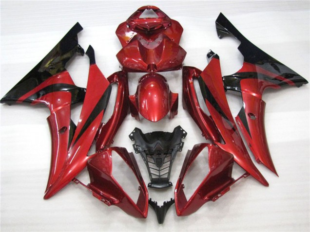 Aftermarket 2008-2016 Maroon Black Yamaha R6 Motorcycle Fairings Aftermarket 2008-2016 Maroon Black Yamaha R6 Motorcycle Fairings
