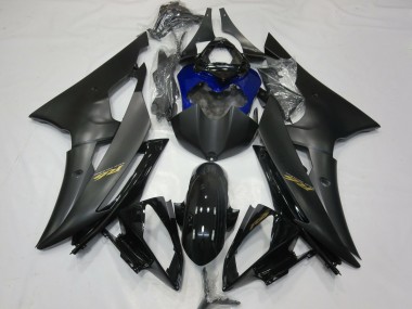 Aftermarket 2008-2016 Matte and Blue Yamaha R6 Motorcycle Fairings