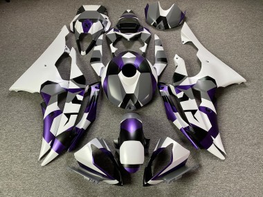 Aftermarket 2008-2016 Mystic Purple Snow Camo Yamaha R6 Motorcycle Fairings