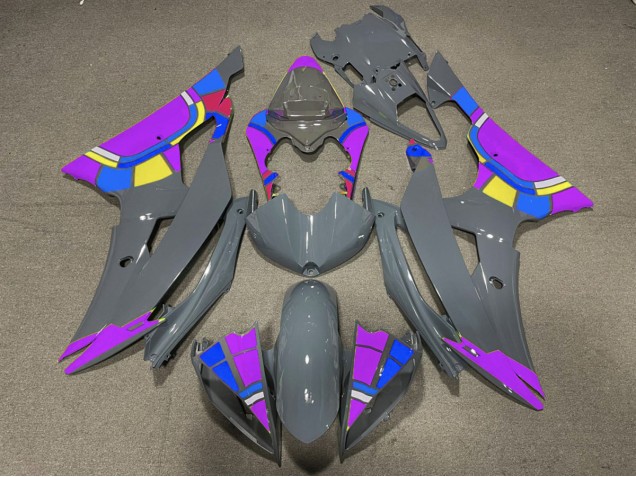 Aftermarket 2008-2016 Nardo and Purple Design Yamaha R6 Motorcycle Fairings Aftermarket 2008-2016 Nardo and Purple Design Yamaha R6 Motorcycle Fairings