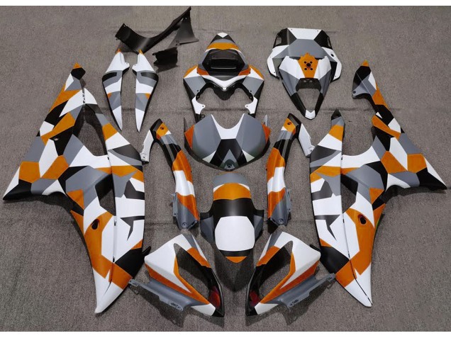 Aftermarket 2008-2016 Orange Camo Plain Yamaha R6 Motorcycle Fairings Aftermarket 2008-2016 Orange Camo Plain Yamaha R6 Motorcycle Fairings