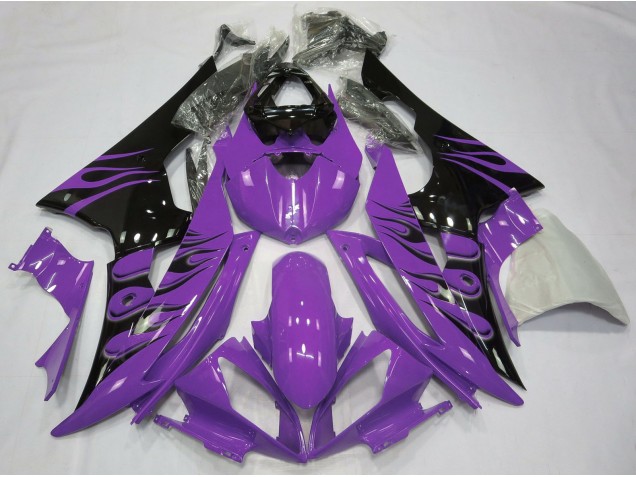 Aftermarket 2008-2016 Purple Flame Style Yamaha R6 Motorcycle Fairings Aftermarket 2008-2016 Purple Flame Style Yamaha R6 Motorcycle Fairings
