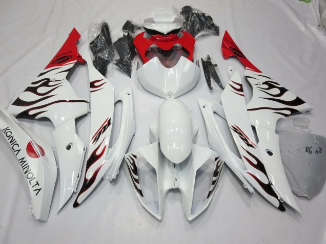 Aftermarket 2008-2016 Special Flame Red Yamaha R6 Motorcycle Fairings Aftermarket 2008-2016 Special Flame Red Yamaha R6 Motorcycle Fairings