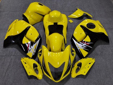 Aftermarket 2008-2019 Gloss Yellow with Black Style Suzuki GSXR 1300 Motorcycle Fairings