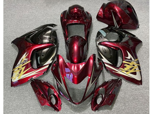 Aftermarket 2008-2019 Deep Red & Gold Suzuki GSXR 1300 Motorcycle Fairings Aftermarket 2008-2019 Deep Red & Gold Suzuki GSXR 1300 Motorcycle Fairings