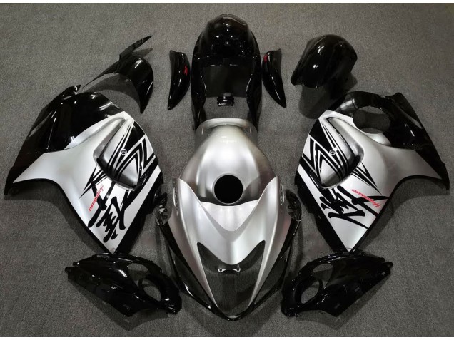 Aftermarket 2008-2019 Gloss Black & Silver Design Suzuki GSXR 1300 Motorcycle Fairings Aftermarket 2008-2019 Gloss Black & Silver Design Suzuki GSXR 1300 Motorcycle Fairings