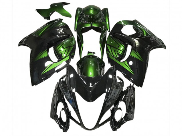 Aftermarket 2008-2019 Gloss Black and Deep Green Suzuki GSXR 1300 Motorcycle Fairings Aftermarket 2008-2019 Gloss Black and Deep Green Suzuki GSXR 1300 Motorcycle Fairings
