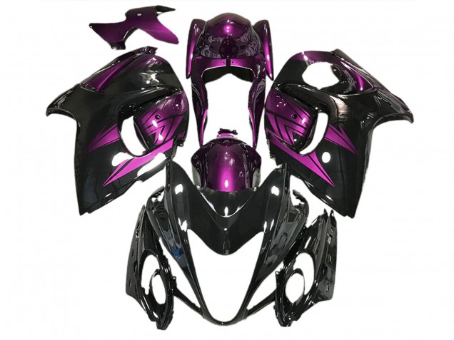 Aftermarket 2008-2019 Gloss Black and Deep Purple Suzuki GSXR 1300 Motorcycle Fairings Aftermarket 2008-2019 Gloss Black and Deep Purple Suzuki GSXR 1300 Motorcycle Fairings