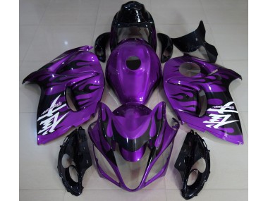 Aftermarket 2008-2019 Gloss Purple & Black Suzuki GSXR 1300 Motorcycle Fairings