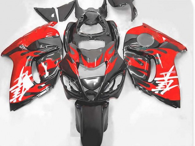 Aftermarket 2008-2019 Red and Grey Suzuki GSXR 1300 Motorcycle Fairings Aftermarket 2008-2019 Red and Grey Suzuki GSXR 1300 Motorcycle Fairings