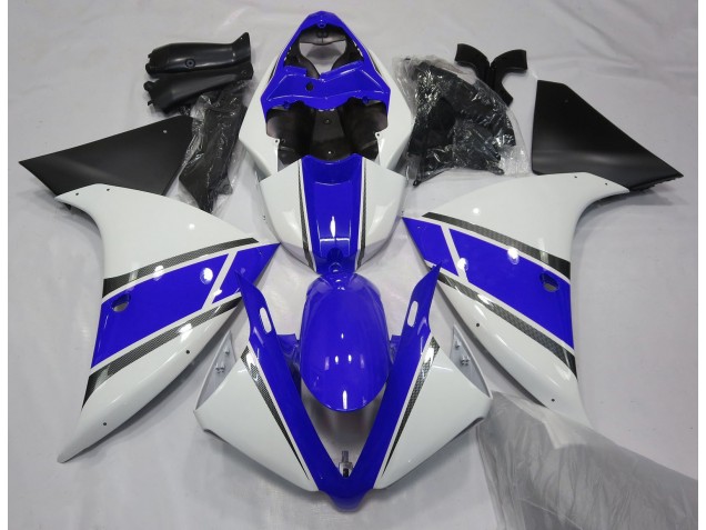 Aftermarket 2009-2011 Gloss White and Blue Yamaha R1 Motorcycle Fairings Aftermarket 2009-2011 Gloss White and Blue Yamaha R1 Motorcycle Fairings