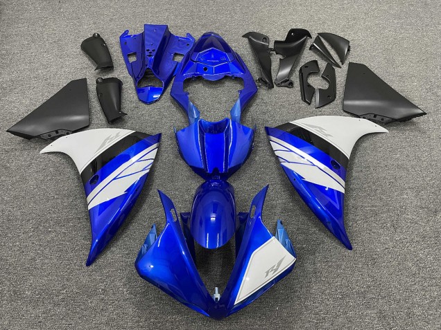 Aftermarket 2009-2011 White and Blue Gloss with Black Lowers Yamaha R1 Motorcycle Fairings Aftermarket 2009-2011 White and Blue Gloss with Black Lowers Yamaha R1 Motorcycle Fairings