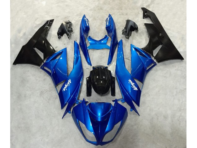 Aftermarket 2009-2012 Blue and Black Ninja Kawasaki ZX6R Motorcycle Fairings Aftermarket 2009-2012 Blue and Black Ninja Kawasaki ZX6R Motorcycle Fairings