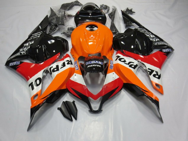 Aftermarket 2009-2012 Classic Repsol Style Honda CBR600RR Motorcycle Fairings Aftermarket 2009-2012 Classic Repsol Style Honda CBR600RR Motorcycle Fairings
