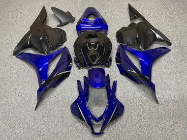 Aftermarket 2009-2012 Deep Blue with Black Honda CBR600RR Motorcycle Fairings