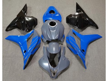 Aftermarket 2009-2012 Double Blue on Gray Honda CBR600RR Motorcycle Fairings