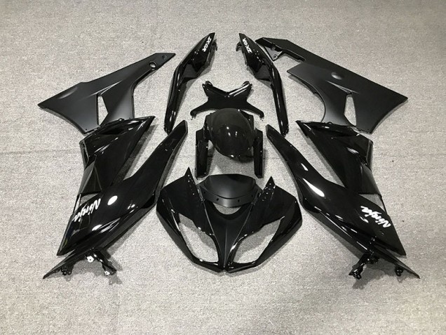 Aftermarket 2009-2012 Gloss Black Kawasaki ZX6R Motorcycle Fairings Aftermarket 2009-2012 Gloss Black Kawasaki ZX6R Motorcycle Fairings