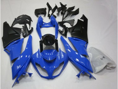 Aftermarket 2009-2012 Gloss Blue & Black Kawasaki ZX6R Fairings