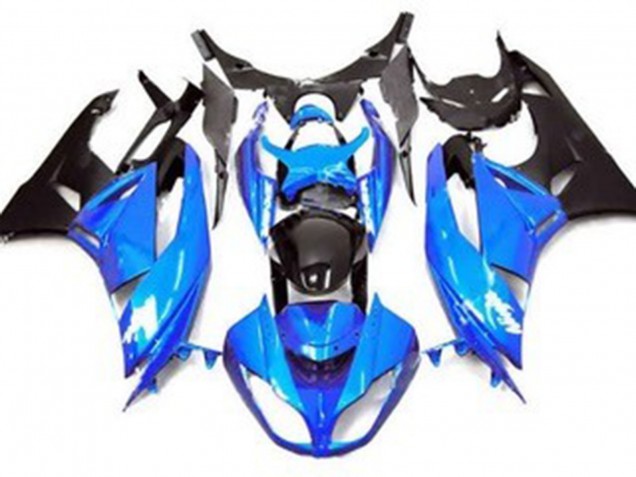 Aftermarket 2009-2012 Gloss Blue Style Kawasaki ZX6R Motorcycle Fairings Aftermarket 2009-2012 Gloss Blue Style Kawasaki ZX6R Motorcycle Fairings
