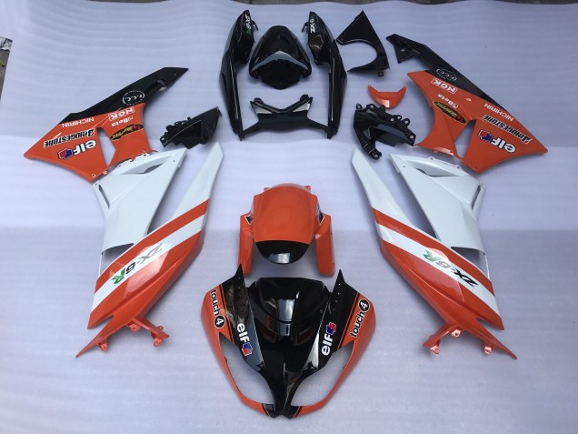 Aftermarket 2009-2012 Gloss Orange & Kawasaki ZX6R Motorcycle Fairings Aftermarket 2009-2012 Gloss Orange & Kawasaki ZX6R Motorcycle Fairings