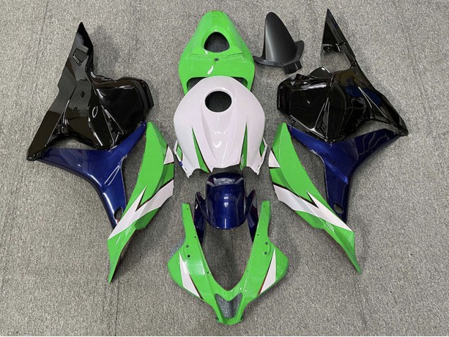 Aftermarket 2009-2012 Green and White Honda CBR600RR Motorcycle Fairings Aftermarket 2009-2012 Green and White Honda CBR600RR Motorcycle Fairings