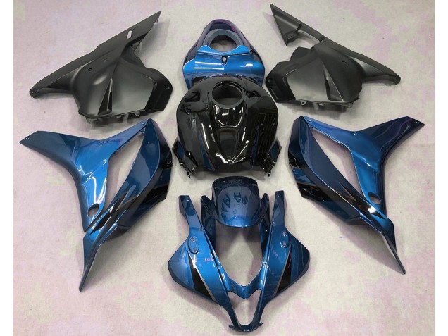 Aftermarket 2009-2012 Light Blue with Black Honda CBR600RR Motorcycle Fairings Aftermarket 2009-2012 Light Blue with Black Honda CBR600RR Motorcycle Fairings