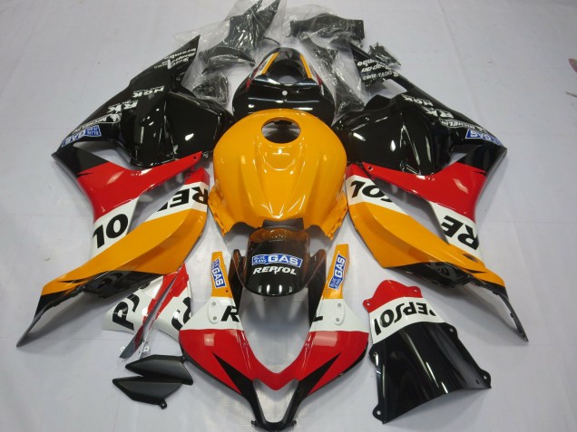 Aftermarket 2009-2012 Light Orange Repsol Honda CBR600RR Motorcycle Fairings Aftermarket 2009-2012 Light Orange Repsol Honda CBR600RR Motorcycle Fairings