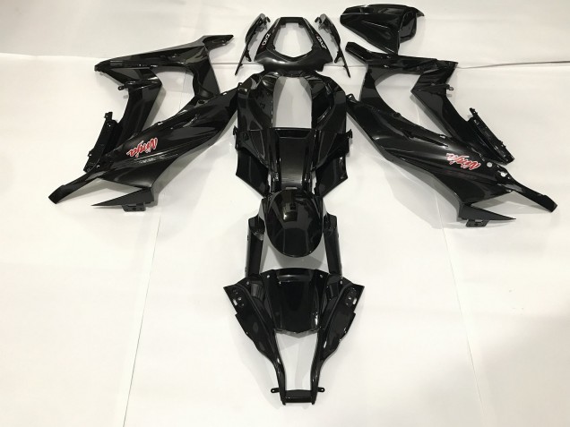 Aftermarket 2009-2012 Metallic Black Kawasaki ZX6R Motorcycle Fairings Aftermarket 2009-2012 Metallic Black Kawasaki ZX6R Motorcycle Fairings