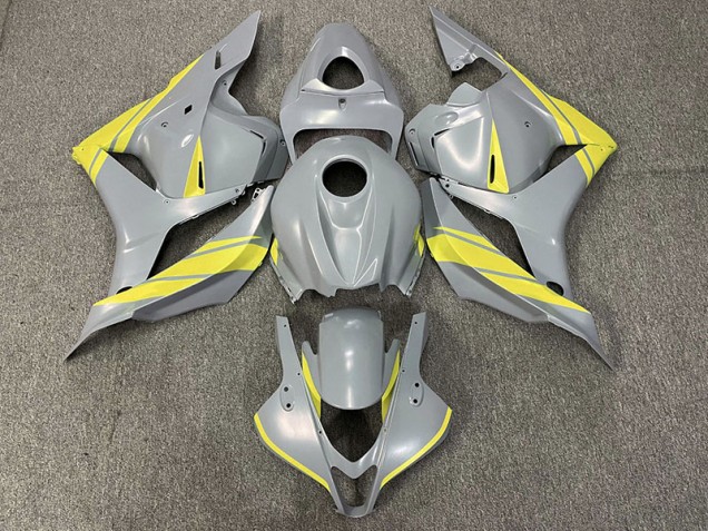 Aftermarket 2009-2012 Nardo Gray and Yellow Honda CBR600RR Motorcycle Fairings Aftermarket 2009-2012 Nardo Gray and Yellow Honda CBR600RR Motorcycle Fairings