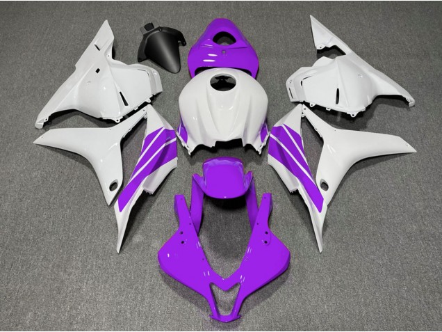 Aftermarket 2009-2012 Purple and White Side Stripe Honda CBR600RR Motorcycle Fairings Aftermarket 2009-2012 Purple and White Side Stripe Honda CBR600RR Motorcycle Fairings