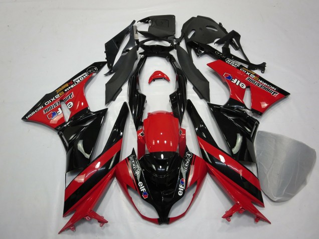 Aftermarket 2009-2012 Red Black Kawasaki ZX6R Motorcycle Fairings Aftermarket 2009-2012 Red Black Kawasaki ZX6R Motorcycle Fairings