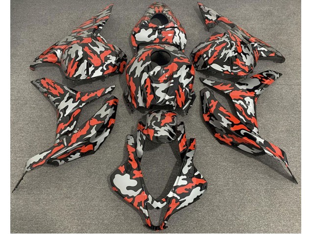 Aftermarket 2009-2012 Red Grey Camo Honda CBR600RR Motorcycle Fairings Aftermarket 2009-2012 Red Grey Camo Honda CBR600RR Motorcycle Fairings