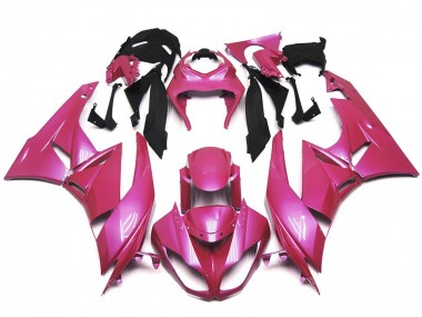 Aftermarket 2009-2012 Vibrant Gloss Pink Kawasaki ZX6R Motorcycle Fairings