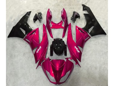 Aftermarket 2009-2012 Vibrant Red Gloss Kawasaki ZX6R Motorcycle Fairings