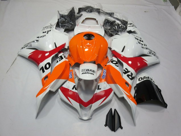 Aftermarket 2009-2012 White Orange Repsol Honda CBR600RR Motorcycle Fairings Aftermarket 2009-2012 White Orange Repsol Honda CBR600RR Motorcycle Fairings