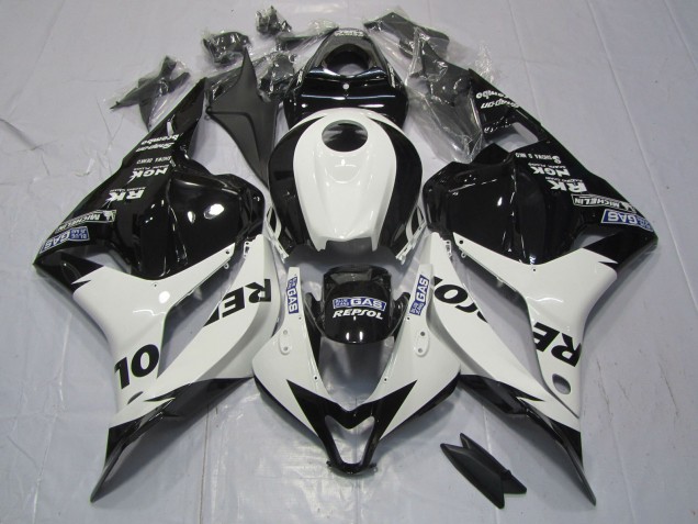 Aftermarket 2009-2012 White and Black Repsol Honda CBR600RR Motorcycle Fairings Aftermarket 2009-2012 White and Black Repsol Honda CBR600RR Motorcycle Fairings