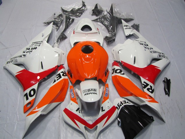 Aftermarket 2009-2012 White and Red Repsol Honda CBR600RR Motorcycle Fairings Aftermarket 2009-2012 White and Red Repsol Honda CBR600RR Motorcycle Fairings