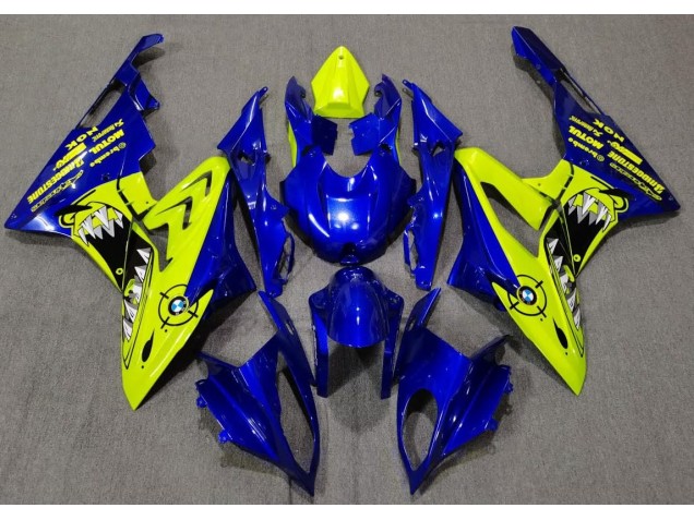 Aftermarket 2009-2018 Gloss Blue and Yellow Shark BMW S1000RR Motorcycle Fairings Aftermarket 2009-2018 Gloss Blue and Yellow Shark BMW S1000RR Motorcycle Fairings