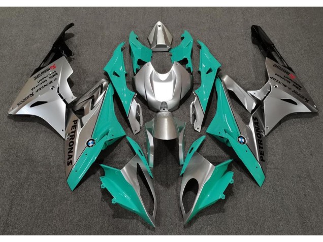 Aftermarket 2009-2018 Teal and Silver BMW S1000RR Motorcycle Fairings Aftermarket 2009-2018 Teal and Silver BMW S1000RR Motorcycle Fairings