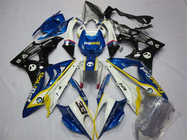 Aftermarket 2009-2016 Yellow blue BMW S1000RR Motorcycle Fairings Aftermarket 2009-2016 Yellow blue BMW S1000RR Motorcycle Fairings