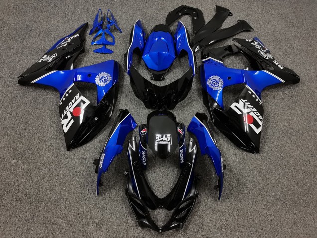 Aftermarket 2009-2016 Black and Blue with Custom Suzuki GSXR 1000 Motorcycle Fairings Aftermarket 2009-2016 Black and Blue with Custom Suzuki GSXR 1000 Motorcycle Fairings